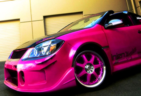 pink car